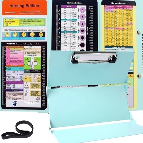 Source Unknown Other - Nursing Foldable Clipboard- Baby Blue